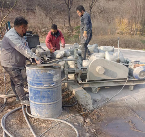 宣威路面下沉注浆